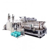 PE HDPE PVC single double wall corrugated pipe making extrusion production line machine